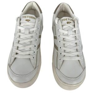 Tretorn Women's Serve Sneakers Size 8M White Faux Leather Casual Shoes‎